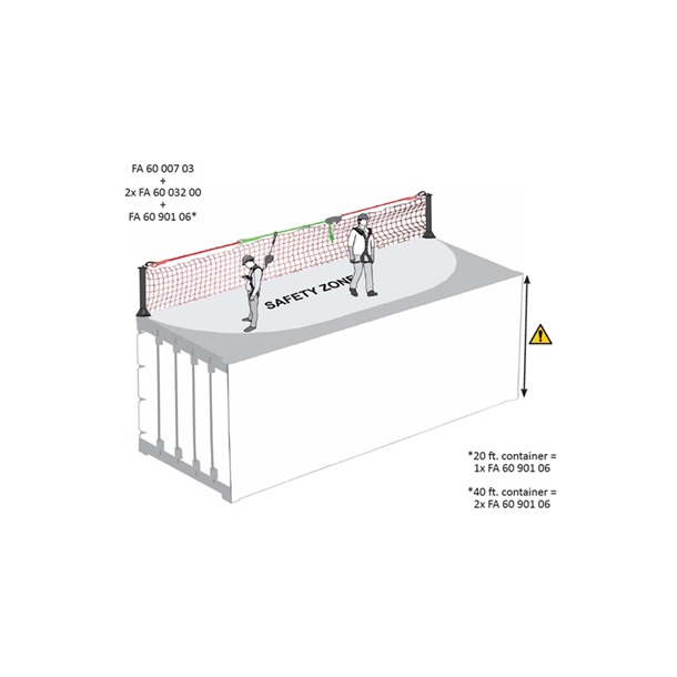 Marking Net for Temporary Lifeline 20ft & 40ft Containers